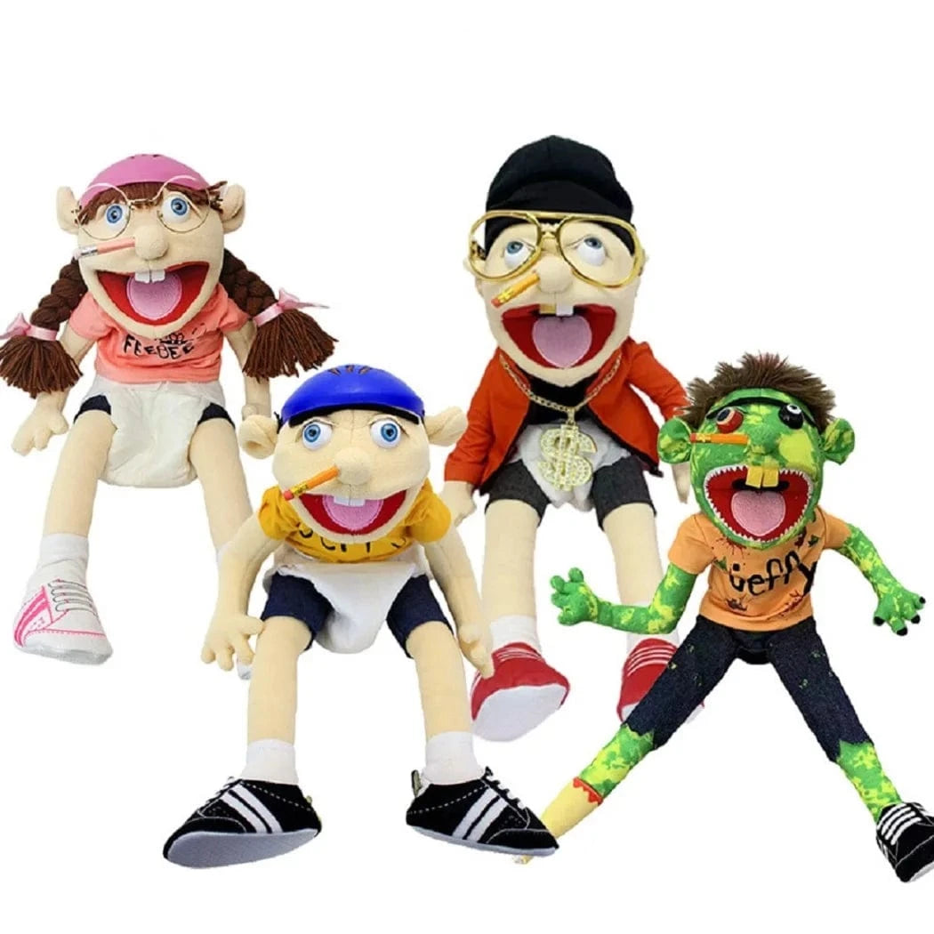 Adorable Large Jeffy Boy Hand Puppet Plush Toys