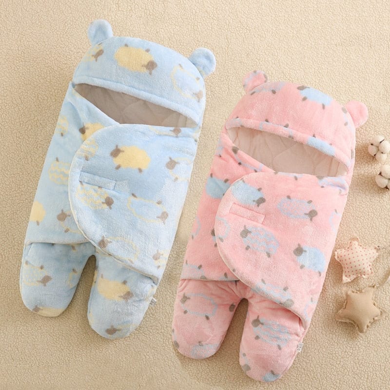 baby products Soft Newborn Baby Wrap Blankets Flannel Sleeping Bags