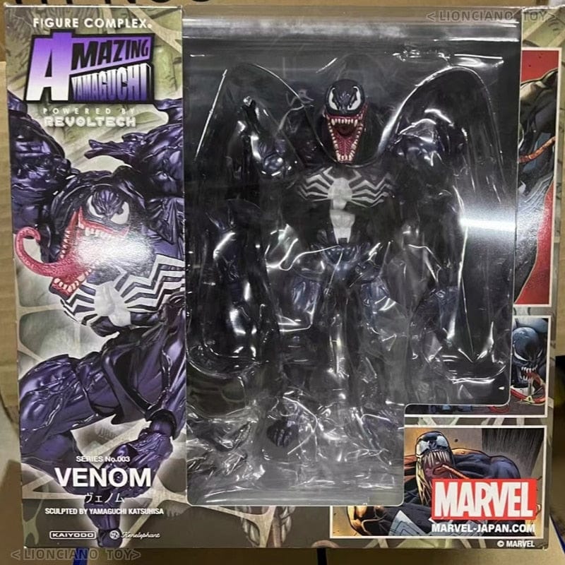 marvel Original Genuine KAIYODO AMAZING YAMAGUCHI Revoltech Venom Figure