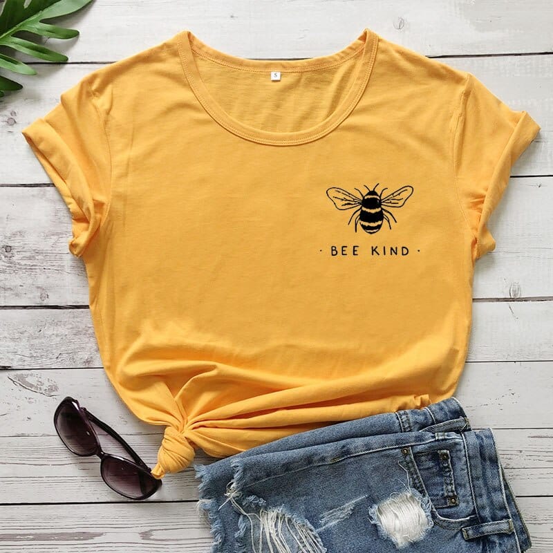 Tees Hillbilly Women Bee Kind Summer T shirts