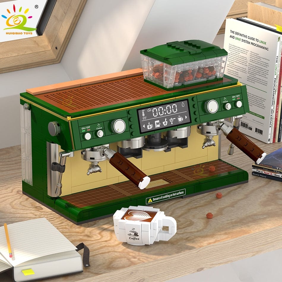 toys Coffee Machine Model Micro Building Blocks for kids