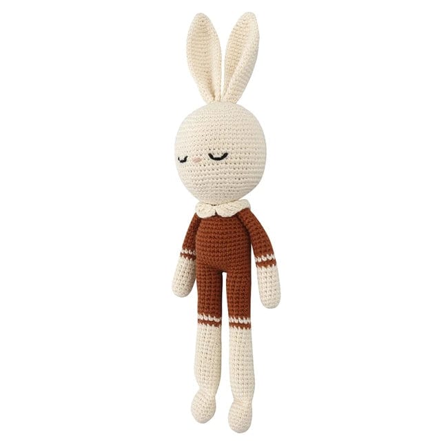 toys Handmade Knitted Rabbit Monkey Crochet Wool Doll