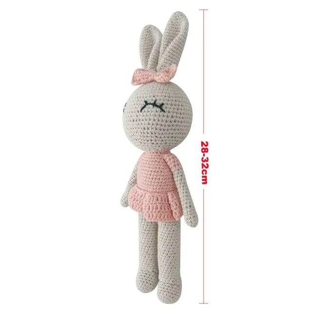toys Handmade Knitted Rabbit Monkey Crochet Wool Doll