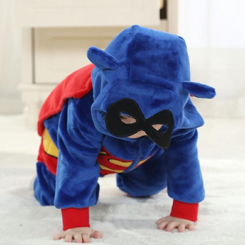 Baby Products Baby Boy Girl Hooded Rompers Cosplay Costume Batman Superman