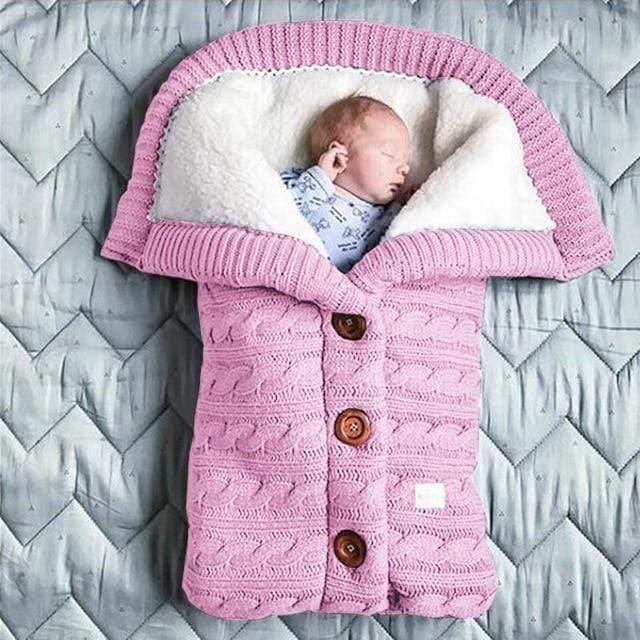 Baby Products Warm Knitted Newborn Soft Baby Blanket Swaddle Wrap