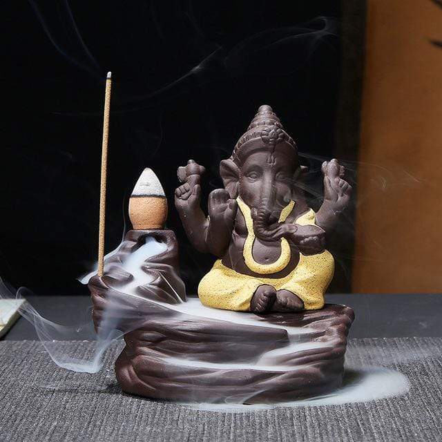 Elephant God Ganesha Meditation Ornaments Decoration Crafts