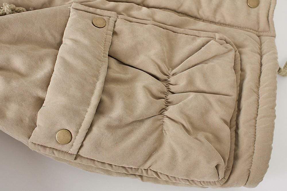Jacket Winter Parkas Medium-long Plus Size Women Thickness Cotton Overcoat