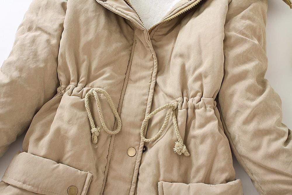 Jacket Winter Parkas Medium-long Plus Size Women Thickness Cotton Overcoat