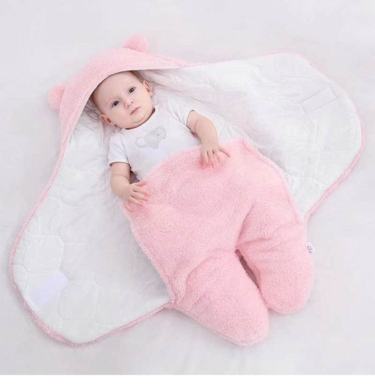 Newborn Baby plush swaddle Wrap Blankets