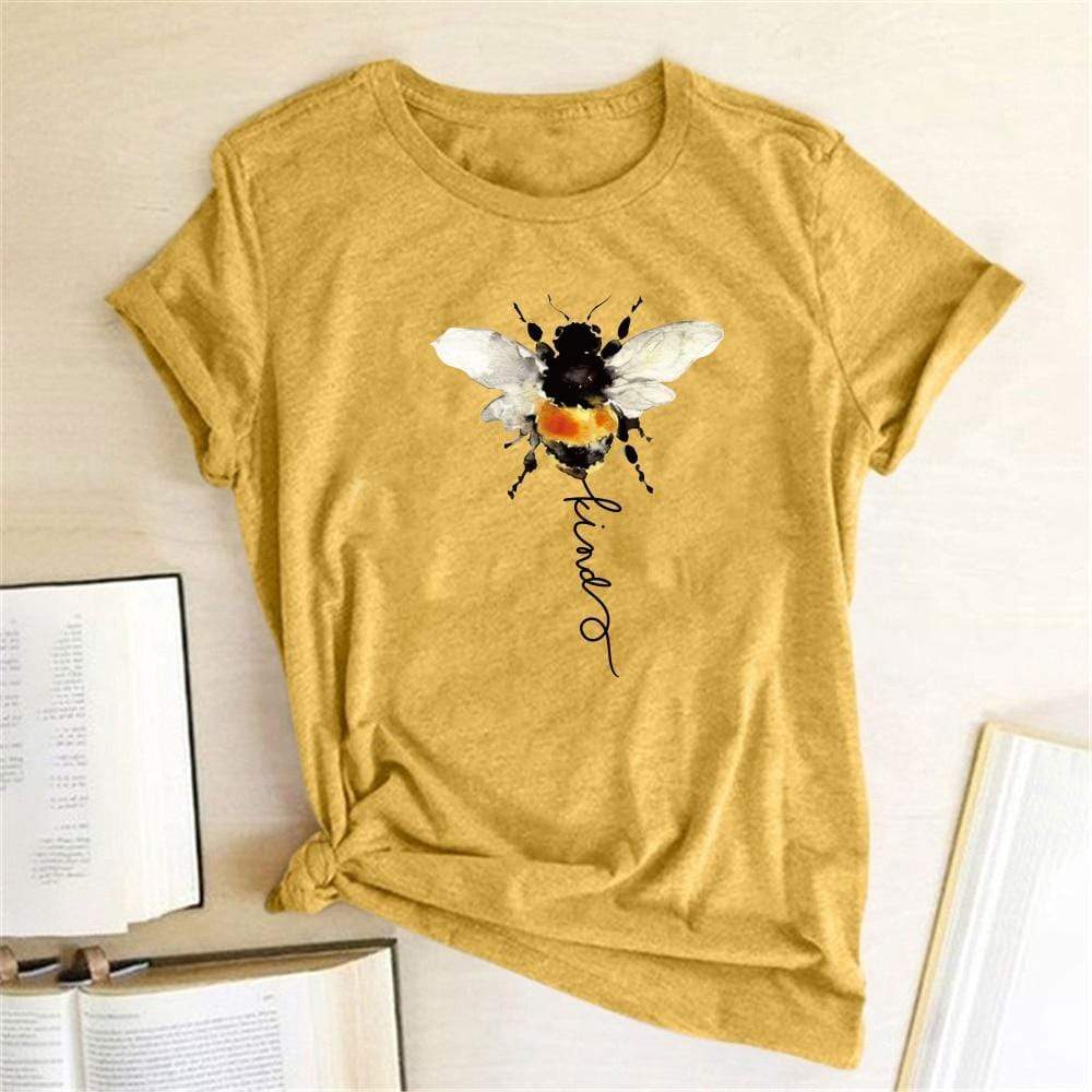 Tees Hillbilly Women Bee Kind Summer T shirts