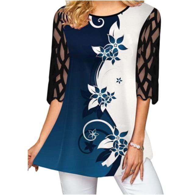 Tees Women Tops Plus Size Casual Floral Print T Shirts