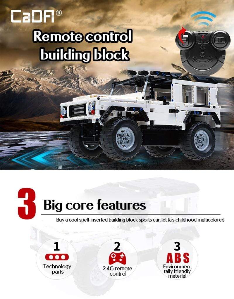 Defender Remote Control Car Building Blocks