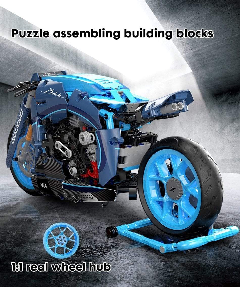 Toys and Games Racing Motor Bike Motorcycle Model Building Blocks