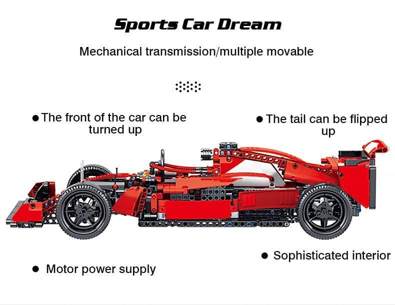 toys High-tech Super Racing Car GTE SUV Sports Building Blocks