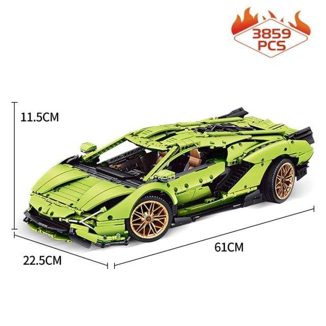 toys Lamborghinis Racing Car Modular Bricks Building Blocks